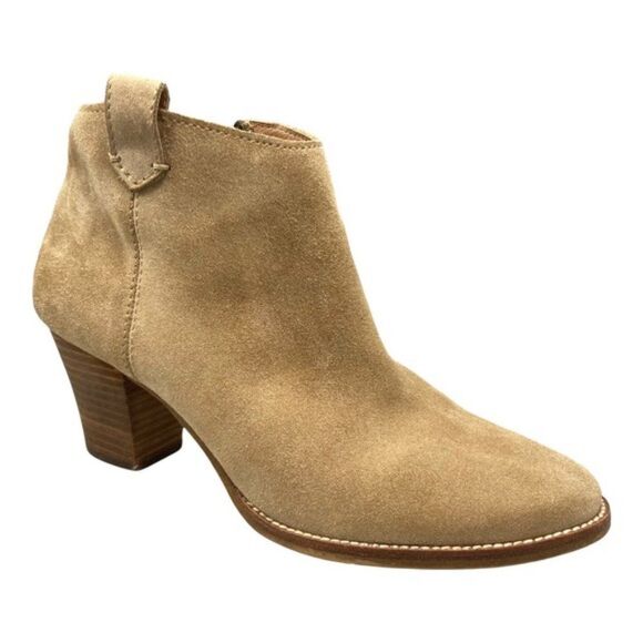 Madewell Billie Boots suede Tan size 6.5 - Picture 1 of 7